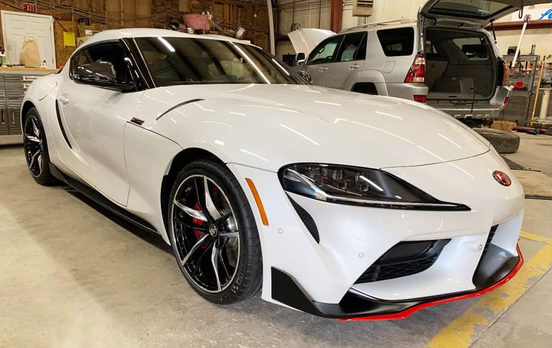white car