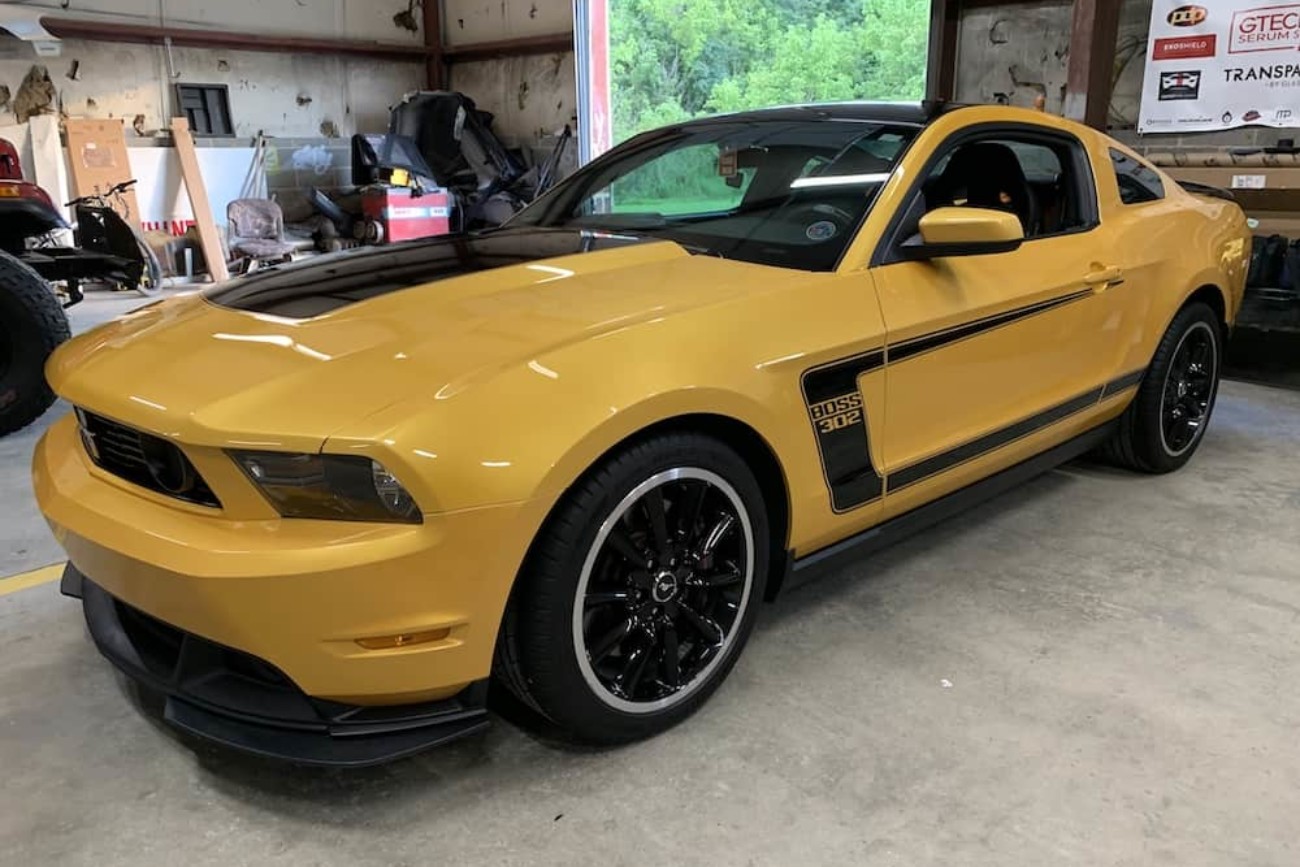 black and yellow sports car