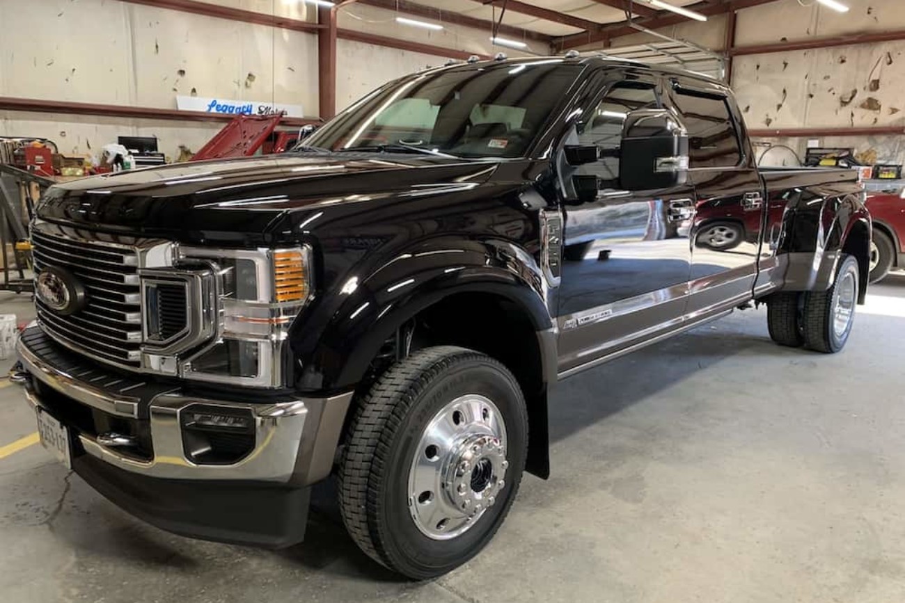 black ford truck
